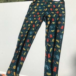 Lularoe gummy bear and fruit leggings
